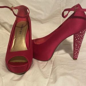 Fuchsia ladies sexy heels